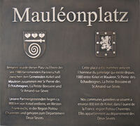 Erinnerungstafel, Gedenktafel, Gedenkplatte in Bronze mit Wappen